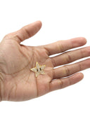 Gold Plated Iced Out Star Pendant | 7 Grams