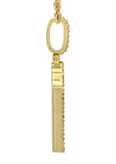 Gold Plated Rope Chain & Wave Pendant | Appx. 11 Grams