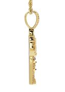 Gold Plated Rope Chain & House Pendant | Appx. 18.7 Grams