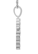 White Gold Plated Rope Chain & Ankh Pendant | Appx. 10 Grams