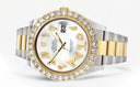 Rolex Datejust II Watch | 41 MM | 18K Yellow Gold & Stainless Steel | Custom Pearl Arabic Dial | Oyster Band