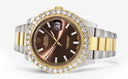 Rolex Datejust II Watch | 41 MM | 18K Yellow Gold & Stainless Steel | Custom Morocco Brown Dial | Oyster Band