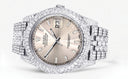 Womens Diamond Iced Out Rolex Datejust 41 | 25 Carats Of Diamonds | Dawn Pink Diamond Dial | Two Row | Jubilee Band