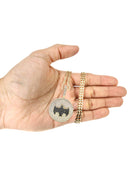 10K Yellow Gold Chain & Cz Batman Sign Pendant | Appx. 20.6 Grams