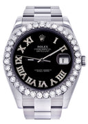 Rolex Datejust II Watch | 41 MM | Custom Black Roman Dial | Oyster Band