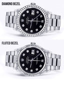 Mens Rolex Datejust  Watch 16200 | 36Mm | Black Dial | Oyster Band