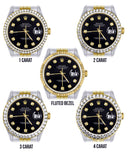 Gold Rolex Datejust Watch 16233 for Men | 36Mm | Black Dial | Jubilee Band