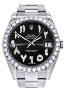 Rolex Datejust II Watch | 41 MM | Custom Black Arabic Dial | Oyster Band