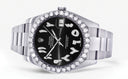 Rolex Datejust II Watch | 41 MM | Custom Black Arabic Dial | Oyster Band