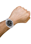 Rolex Datejust II Watch | 41 MM | Custom Black Arabic Diamond Dial | Jubilee Band