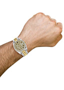 New Style | Diamond Gold Rolex Watch For Men | 36MM | Arabic Diamond Dial | Oyster Band