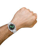 New Style | Rolex Datejust Watch | 36Mm | Green Black Arabic Dial | Oyster Band