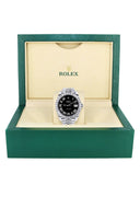Rolex Datejust II Watch | 41 MM | Custom Black Roman Diamond Dial | Jubilee Band