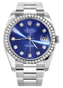 New Style | Rolex Datejust Watch | 36Mm | Blue Dial | Oyster Band