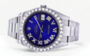 Rolex Datejust II Watch | 41 MM | Custom Blue Roman Dial | Oyster Band