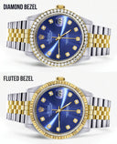 Gold Rolex Datejust Watch 16233 Two Tone for Men | 36Mm | Blue Dial | Jubilee Band