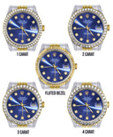 Gold Rolex Datejust Watch 16233 Two Tone for Men | 36Mm | Blue Dial | Jubilee Band