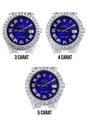 Rolex Datejust II Watch | 41 MM | Custom Blue Roman Dial | Oyster Band