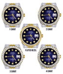 Womens Diamond Gold Rolex Datejust Watch 16233 | 36Mm | Blue Dial | Jubilee Band