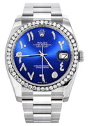 New Style | Rolex Datejust Watch | 36Mm | Blue Arabic Dial | Oyster Band