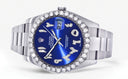 Rolex Datejust II Watch | 41 MM | Custom Blue Arabic Dial | Oyster Band