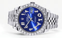 Rolex Datejust II Watch | 41 MM | Custom Blue Arabic Diamond Dial | Jubilee Band