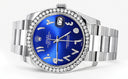 New Style | Rolex Datejust Watch | 36Mm | Blue Arabic Dial | Oyster Band