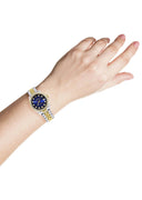 Diamond Gold Rolex Watch | Diamond Bezel | 31MM | Blue Black Dial | Jubilee Band