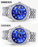 Mens Rolex Datejust Watch 16200 | 36Mm | Pearl Blue Dial | Jubilee Band