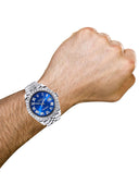 Rolex Datejust II Watch | 41 MM | Custom Blue Roman Diamond Dial | Jubilee Band