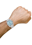 New Style | Rolex Datejust Watch | 36Mm | Light Blue Roman Dial | Oyster Band
