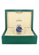 Womens Rolex Datejust Watch 16233 Two Tone | 36Mm | Blue Dial | Fluted Bezel | Jubilee Band