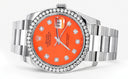 New Style | Rolex Datejust Watch | 36Mm | Orange Dial | Oyster Band