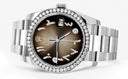 New Style | Rolex Datejust Watch | 36Mm | Brown Arabic Dial | Oyster Band