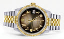 Mens Rolex Datejust Watch 16233 Two Tone | 36Mm | Brown Arabic Dial | Jubilee Band