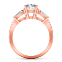 Three Stone Diamond EngagementRing Jenna 14K Rose Gold