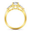 Three Stone Diamond Engagement Ring Jenna 14K Yellow Gold