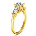Three Stone Diamond Engagement Ring Jenna 14K Yellow Gold