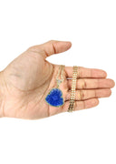 10K Yellow Gold Chain & Cz Blue Buddha Pendant | Appx. 21.6 Grams