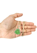 10K Yellow Gold Chain & Cz Green Buddha Pendant | Appx. 21.6 Grams