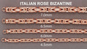 14K Rose Gold Bracelet Byzantine Women
