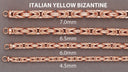 14K Rose Gold Chain - Hollow Byzantine Chain