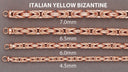 Womens 14K Rose Gold Chain - Hollow Byzantine Chain