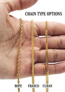 Mens Gold Plated Franco Chain & Jesus Piece Chain | Appx. 20.1 Grams
