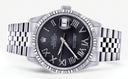 Mens Rolex Datejust Watch 16200  | 36Mm | Chrome Roman Numeral Dial | Jubilee Band