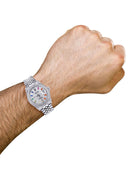 Diamond Mens Rolex Datejust Watch 16200  | 36MM | Diamond Color Baguettes Dial | Jubilee Band