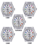 Diamond Mens Rolex Datejust Watch 16200  | 36MM | Diamond Color Baguettes Dial | Jubilee Band