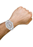 Diamond Iced Out Rolex Datejust 41 | 25 Carats Of Diamonds | Custom Color Baguettes Dial | Two Row | Oyster Band