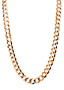 14K Rose Gold Chain - Solid Cuban Link Chain