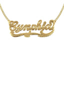 Ladies Diamond Cut Name Plate Necklace | Appx. 10.7 Grams
